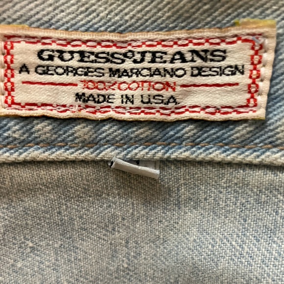 Vintage 1990s Guess Jeans Georges Marciano Denim Jacket Made in USA - Picture 9 of 10